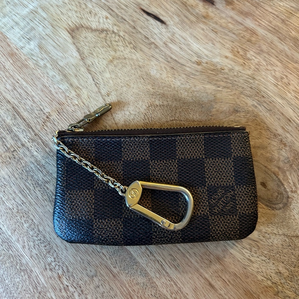 Louis Vuitton Damier Ebene Key Pouch in Brown - Picture 4 of 5